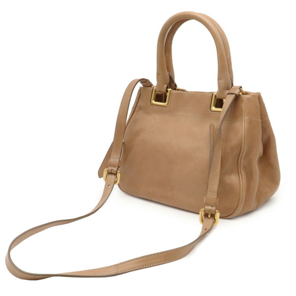 Prada Ribbon Tan Shoulder Bag Cameo Leather - Picture 1 of 9